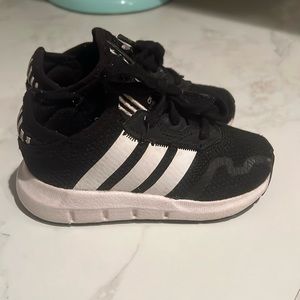 Black and White adidas kids sneakers